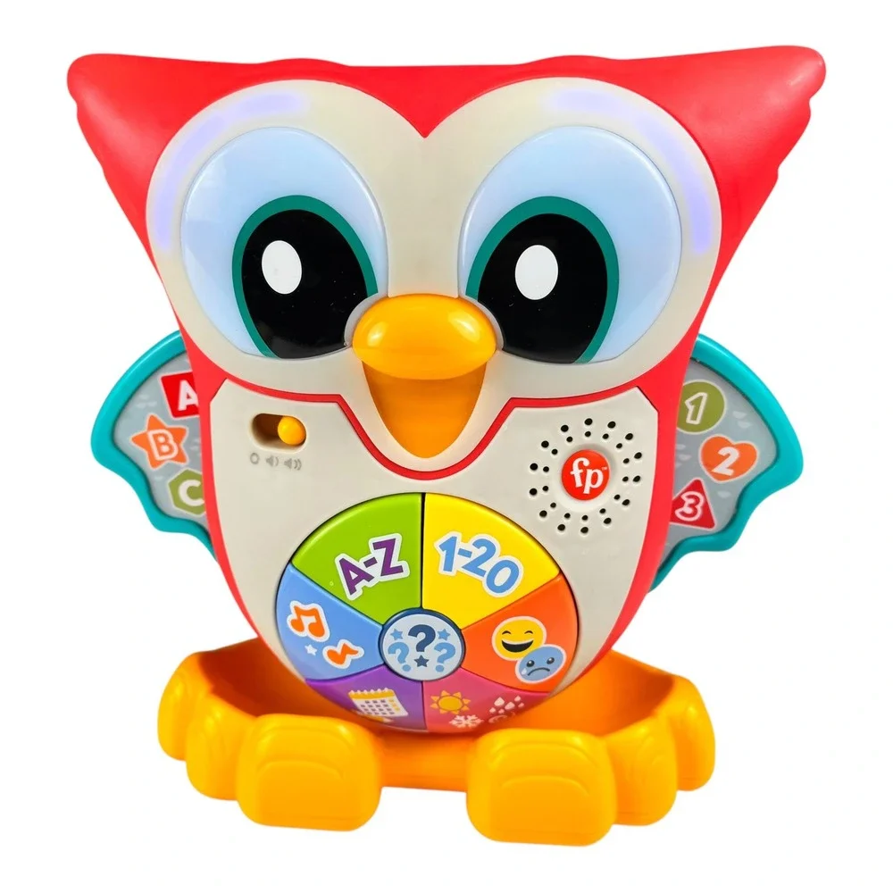 Fisher-Price Linkimals Light-Up‎ Learning Owl Musical Toddler Toy HFT73 Red F72Q
